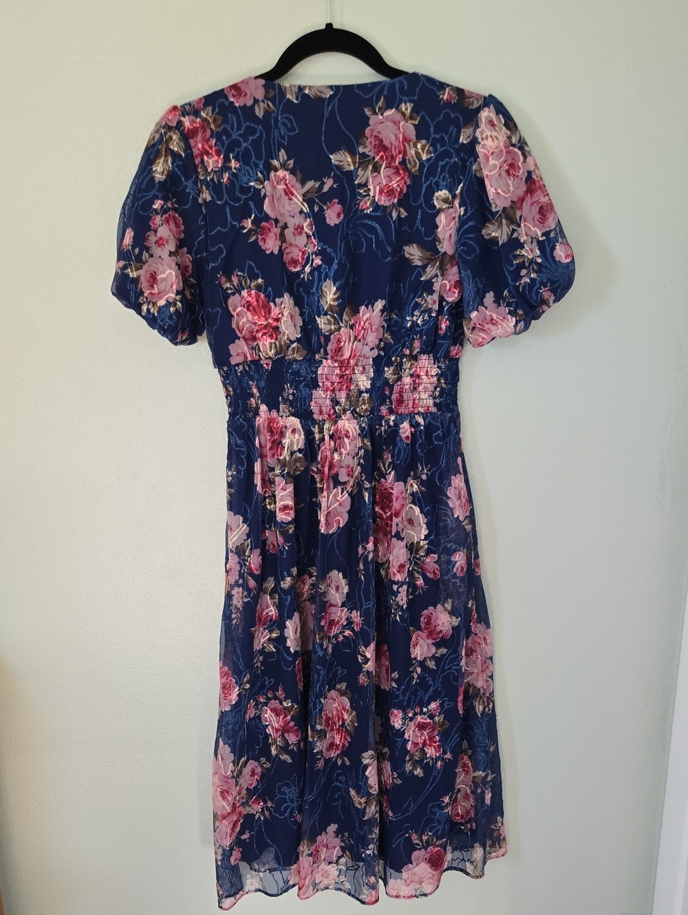 Baltic Born | Ardley Navy Floral Midi Dress Size Small - Picture 4 of 9